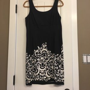 Ronni Nicole Black and White Dress Sz 10. Like new